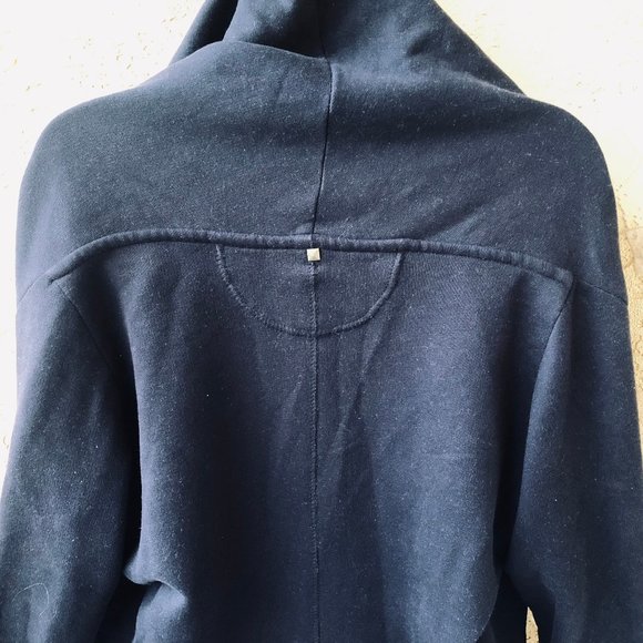 Wilfred Black Cocoon Cardigan Sweater Jacket Zip Comfy Cotton - Picture 9 of 12